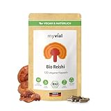 Bio Reishi Kapseln 120 Stück vegan 60 Tage Vorrat 400mg pro Kapsel natürlicher...