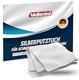 Silberputztuch für Schmuck, Besteck & Münzen - Silber Poliertuch zur Pflege...