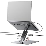 BENFEI Laptop Ständer mit 7-in-1 USB C Dockingstation – HDMI (4K@60Hz),...