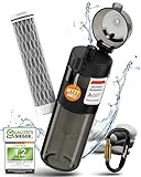BERGKVIST® Outdoor Wasserfilter Flasche FJÄLLKLAR (500 ml) - Trinkflasche mit...