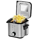 Cecotec CleanFry Infinity 1500 Fritteuse. 1,5 L Fassungsvermögen, Temperatur...