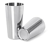 LANZON Boston Cocktail-Shaker: 2-teiliger Edelstahl Boston-Shaker Set, 500ml +...