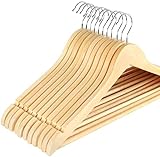 ilauke Kleiderbügel Holz,32er Holzbügel für Anzüge, Jackenbügel aus ...