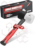 Diggers Tools Gummihammer Weiß/Schwarz 450g [ Allrounder 2-in-1 Funktion ]...