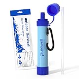 Purewell Outdoor-Wasserfilter – 0,01 μm Ultrafeinfilter entfernt 99,99%...