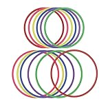 OOTSR 12 stücke Kunststoff Toss Ringe Set für Ring Toss Spiel, 22cm und 30cm...