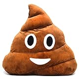 RIHUD Poop Plush Pillow Round Triangle Emotion Cushion Cute Decorative Stuffed...