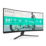 Philips 34M2C3500L 34 Zoll UW-QHD-Monitor, Curved, 180 Hz, schnelles VA-Panel,...