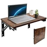 CASDUCT Wandklapptisch Klapptisch Wandmontage,42 * 30cm Holz Wandtisch...