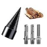 WEDAMOO Holzspalter Schraube Kegel, Brennholzbohrer Spalter für Holzschneider,...