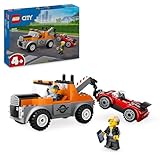 LEGO City Abschleppwagen mit Sportauto, Spielzeug-Auto für Jungen und Mädchen...