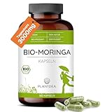 Bio Moringa Kapseln I 3000mg Tagesdosis I 180 Moringa-Kapseln hochdosiert I...