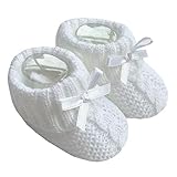 Nursery Time Unisex Baby Weiche,gestrickte Stiefeletten mit Bogen 116-354,1 Paar...