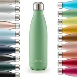 Blumtal® Trinkflasche Edelstahl Charles - Thermosflasche 500 ml - BPA-freie...