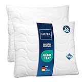 LILENO HOME Kopfkissen 80x80 [2er Set] - Kissen 80x80 für einen erholsamen...