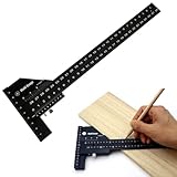 Telituny Holzbearbeitungslineal, 28cm/11 Zoll Multi-Gleittiefenmesser...