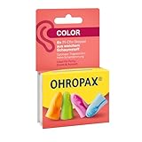 OHROPAX Color Ohrstöpsel – IN-Ohr-Stöpsel aus weichem Schaumstoff –...
