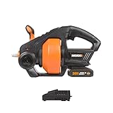 WORX Akku Abflussreiniger 18V(20V Max) PowerShare, 7,6 m Teleskopspirale,...