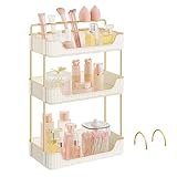SONGMICS Make-up Organizer, 2 Typen von Zubehörteilen, Kosmetik-Organizer 3...