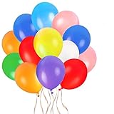 Faburo 80pcs Bunte Luftballons, 26 cm Latex Partyballon Dekoration Luftballons...