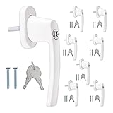 kwmobile 8X Aluminium Fenstergriff abschließbar - Kindersicherung...