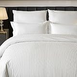 Amolavet Hotel Bettwäsche 135x200 Baumwolle Weiß 4teilig Set Bettwäsche...