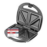 Emerio Doppel Sandwich Maker, BPA frei, klassische Form für dreieckiges...
