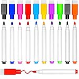 DIYDEC 10 Stück Whiteboard Stifte, 9 Farbe Whiteboard Marker Magnetische...