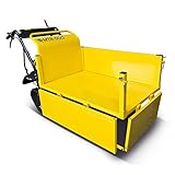 BAMATO Mini-Raupendumper MTR-500 / Gelb, Zuladung: bis 500 kg, kraftvoller 6,5...