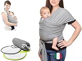 Tragetuch Baby Neugeboren (100% Made In Italy) Mit 2 Lätzchen Inklusive, Aus...
