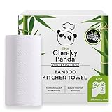 The Cheeky Panda Küchenrolle Bambus 200 Blatt | 2-Lagig Papierhandtücher | 2...