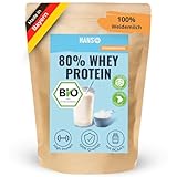 HANS Brainfood 80% Bio Whey Protein Pulver Neutral 1kg von Kühen aus Bayern...
