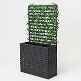 Kistenland XXXL Blumenkasten „Margarete“ mit Sichtschutz - 180cm Höhe -...