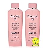 Rosense Rosenwasser 2x200 ml – feuchtigkeitsspendendes Gesichtswasser zur...