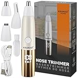 KRUMAD Nasenhaartrimmer Herren 3-in-1 – Wiederaufladbarer Elektrischer Trimmer...
