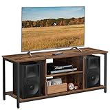 VASAGLE TV-Schrank, Fernsehtisch, TV-Regal, Lowboard mit offenen Fächern, für...