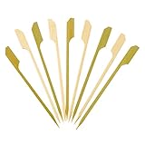 [100 Stück] 11,9 cm Bambus-Holz-Paddelspieße für Cocktails, Grillen,...