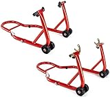 RWSTVK RicambiWeiss Motorrad Ständer Montageständer Set Vorne + Hinten...