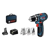 Bosch Professional 12V System Akku Bohrschrauber GSR 12V-15 (inkl. 39 tlg....