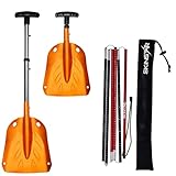 SkinStar Lawinensonde 260 oder 320cm und Schneeschaufel Klappbar Set Aluminium...