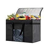 Faltbare Kühltasche Einkaufstasche groß mitkühlfach Thermo für Büro Arbeit...