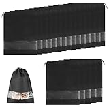 MXTIMWAN 20 Stück Tragbare Schuh Taschen, 31,3 x 43,5 cm, Große Non-Woven...