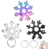 3 Pack 18 in 1 Schneeflocken Multitool Edelstahl Schneeflocke Multitool...