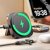 LISEN für Ladestation Apple Watch Und iPhone [Super Tragbar] Magsafe...