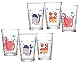 Ritzenhoff & Breker Kindertrinkgläser-Set Unterwasserwelt, 6-teilig