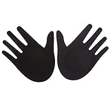 Creamlin 10Pairs Punk Sexy Hand Klebe Nippel Abdeckung Einweg-Pasteten (Schwarz)