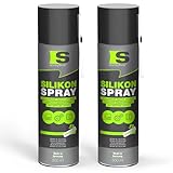 Spraytive 2 x 500ml Silikonspray - Schmiermittel & Gleitspray für Auto, Gummi,...