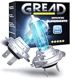 Gread - H7 Lampe Auto H7 12V 55W - super-white - Frontscheinwerfer 8500k...
