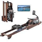 Dripex Faltbares Wasser-Rudergerät für Zuhause aus Massivholz| mit LCD-Display...