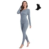 MERINNOVATION 100% Merino Unterwäsche Damen Set Leicht, Mittelgewicht,...